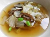 Soupe tous jours chou champignons shiitaké 香菇白菜清汤 xiānggū báicài qīngtāng