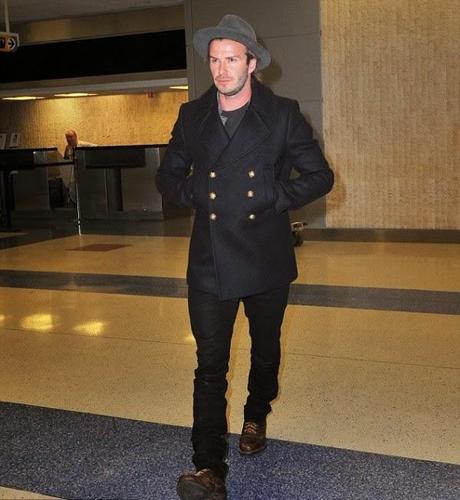 Spotted : Le look de David Beckham à LAX Airport...