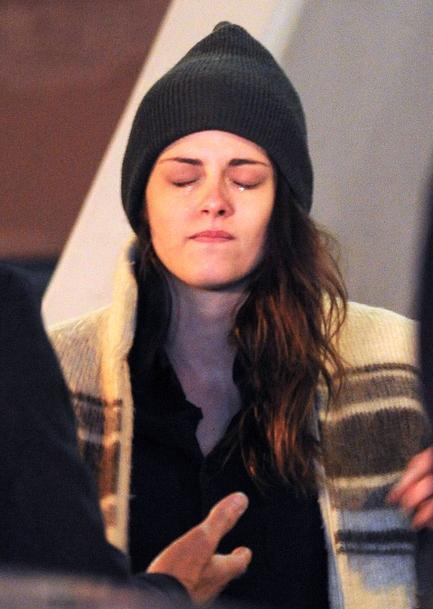 Kristen tournage larmes