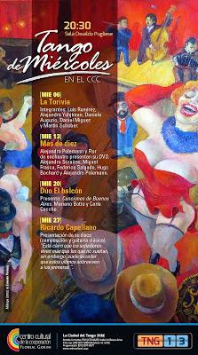 Avant-dernier mois pour la saison du Tango de Miércoles [à l'affiche]