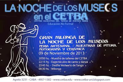 Le CETBA s'associe à la Noche de los Museos [à l'affiche]