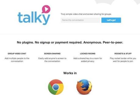 vebconference facile Talky, un système de visioconférence et partage d’écran anonyme
