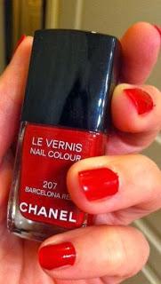 Barcelona Red ... un vernis Chanel retrouvé avec plaisir !