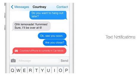 iphone mode voiture ios 7