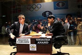 Echecs : Carlsen bute sur Anand