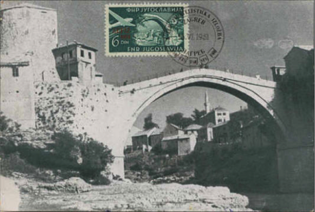 Carte postale ancienne de Stari Most (Mostar) : Les cartes postales sont-elles des « lieux de mémoire » ?  (2)