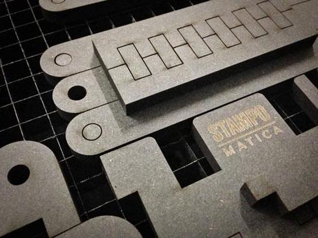 3D printed letterpress machines: Stampomatica 