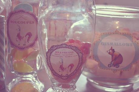 circus sweet table candy bar, bar a bonbons cirque