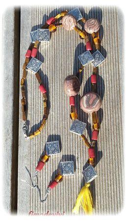 sautoir ethnique ... 1120 sautoir et boucles d'oreilles