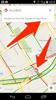  Canada: les incidents signalés sur Waze apparaissent sur Google Maps pour iOS et Android 