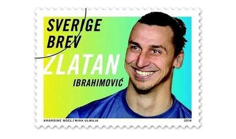 Ibra zlatane les timbres suédois!