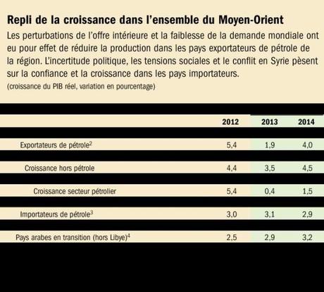 Croissance Moyen-Orient FMI 2013