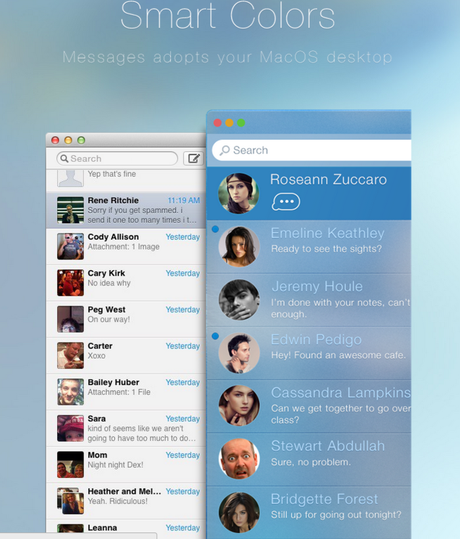messages concept mac