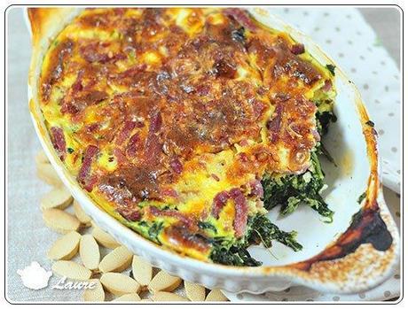 Quiche sans pâte aux épinards