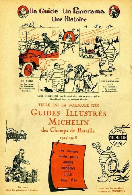Publicité pour le Guide Michelin des Champs de Bataille (1919)