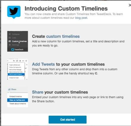 twitter Twitter lance une nouvelle fonctionnalité qui vous permet de créer vos propres listes de Tweets que vous pouvez diffuser custom timeline.com .  Twitter vous permet de créer des listes de tweets personnalisés [Custom Timeline]