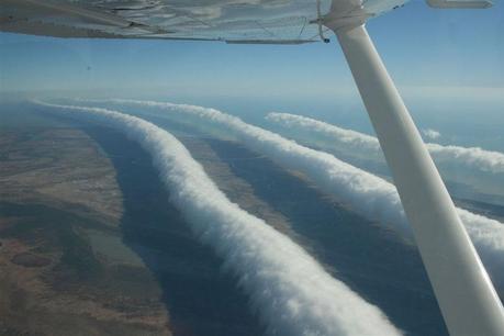 Un rouleau de nuage filmé au Texas