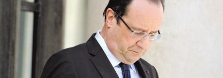 François Hollande tête basse