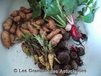 Cocotte de légumes d'automne au gingembre et sauce au tahin