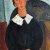 1917-18, Amedeo Modigliani : Elvire au col blanc