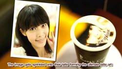 Taïwan : Une imprimante très perfectionnée réalise votre portrait sur des cafés !!