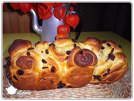 Brioche aux raisins