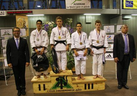 Podium du tournoi cadets de Clermont-Ferrand 2013