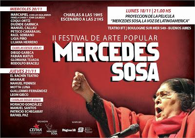 Trois jours d'hommage à Mercedes Sosa à Buenos Aires [à l'affiche]