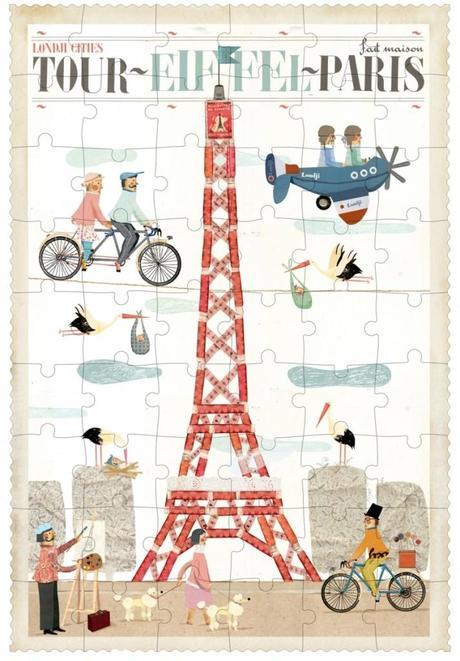 puzzle-tour-eiffel-paris-londji Puzzle Tour Eiffel de 54 pièces - Puzzle Londji