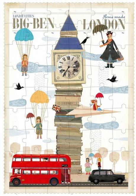 puzzle-big-ben-londres-londji Puzzle Big Ben de 54 pièces - Puzzle Londji