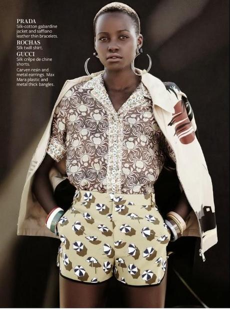 Lupita Nyong'o dans Instyle mag (déc 2013)