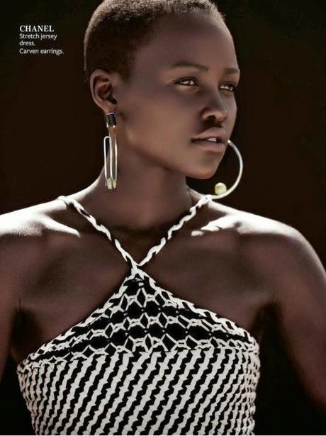 Lupita Nyong'o dans Instyle mag (déc 2013)