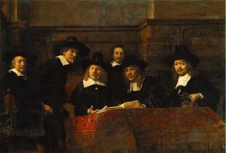 Rembrandt_-_Klesveverlaugets_forstandere_i_Amsterdam
