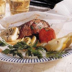 Agneau à la feta en papillotes