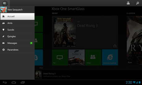 smartglass L’application mobile Xbox One Smartglass disponible  Xbox One Smartglass 