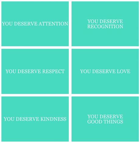 you deserve