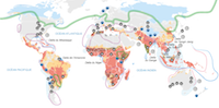 Carte des risques climatiques dans le monde
