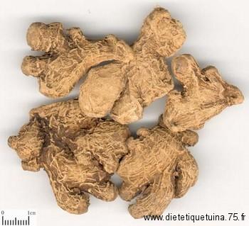 Le gingembre séché