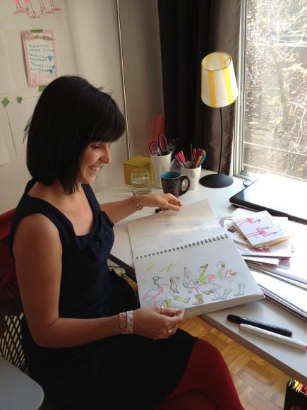 Amélie Legault, illustratrice et créatrice des cartes Les Roses