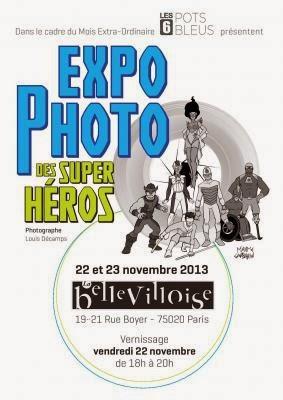 Une Super Expo avec Les 6 pots ! Tous des Super Héros pour la cause du Handicap !  Vernissage demain, vendredi 22 novembre, à La Bellevilloise de 18h à 20h.