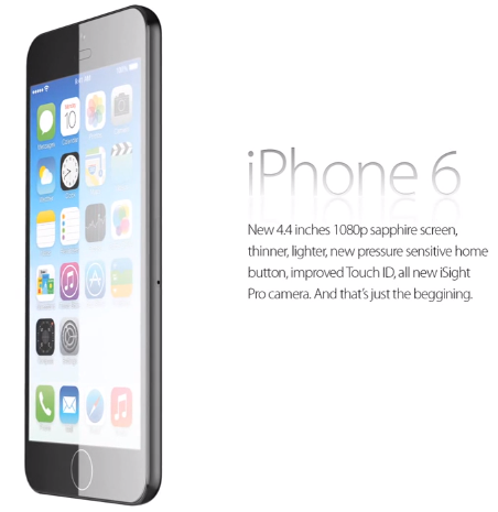 concept iphone 6 4.4 pouces