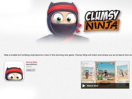 clumsy_ninja_itunes_video_screen