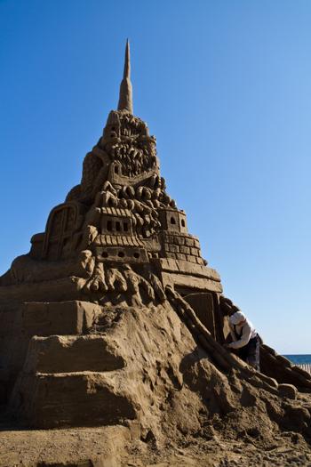 plus grand chateau de sable