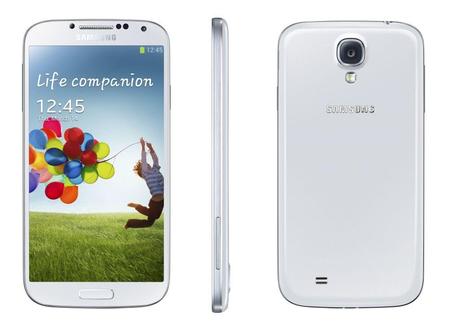 Samsung Galaxy S 4 white three up front profile back 1024x729 Comparatif entre Galaxy S4 et iPhone 5c 