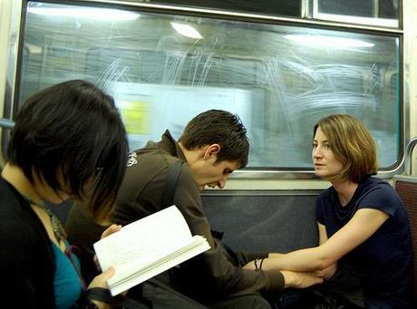 couple métro lecture
