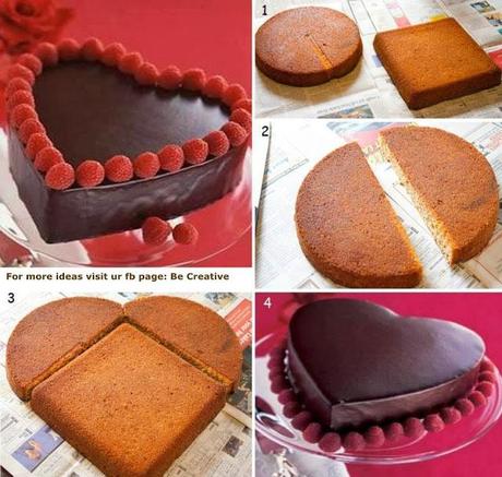 Astuce pour faire un gâteau en forme de coeur