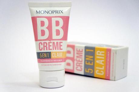 BB Crème Monoprix 5 en 1 cream test avis