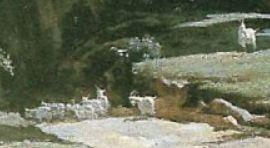 1827-Corot-Pont de Narni chevres