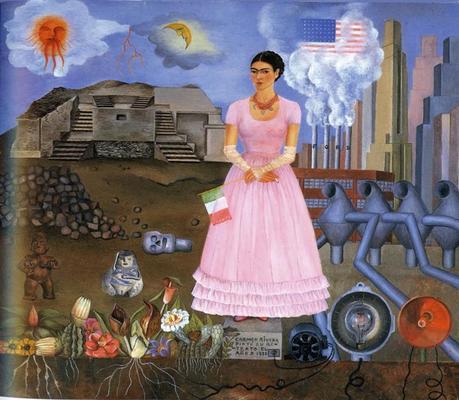 Frida Kahlo, Self-Portrait on the Border Line Between Mexico and the United States, 1932