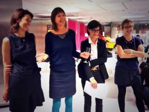 Valérie Gangnat-Touze, Gael de Linares et Marilyne Maugin (Les 3 Elles) avec Catherine Di Scuillo (Gaîté Lyrique)